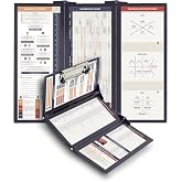 The Physicians Folding Clipboard - Foldable Doctor Clipboard - Medical School, Medical Student, Resident, Residency Essential - Folding Design - Small Trifold Model Fits in Your Whitecoat - Heavy Duty