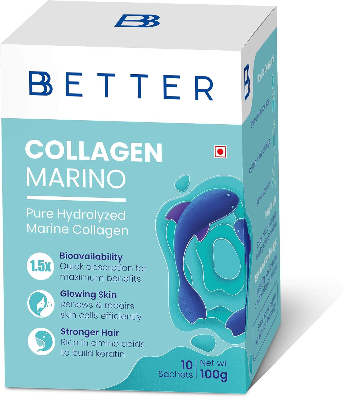BBETTER Collagen Marino Pure hydrolysed marine collagen powder