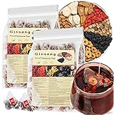 Kidney Tea Formula Ginseng Six Treasures Tea, 2 Pack (50 bags), Traditional Chinese Herbal Organic Kidney Cleanse Detox, Suitable for Men and Women, 6 Precious Ingredients Formula
