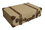 Wald Imports 70060 Light Tan Canvas Suitcase Storage