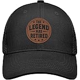 Metawu 2025 Retirement Gifts Funny Retired Gifts for Men/Women,Retired Hats Retirement Trucker Hat Mesh Leather Baseball Cap