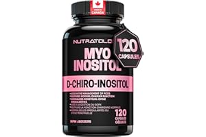 Nutratology Myo-Inositol & D-Chiro Inositol Capsules - PCOS Supplement for Women - Optimal 40:1 Ratio - For Hormonal Balance 