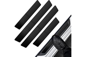 BESTMOY 4 Pcs Automotive Door Entry Guard Car Door Sill Protector Carbon Fiber Pattern Side Guards Fit for Most Car SUV Truck Accessories
