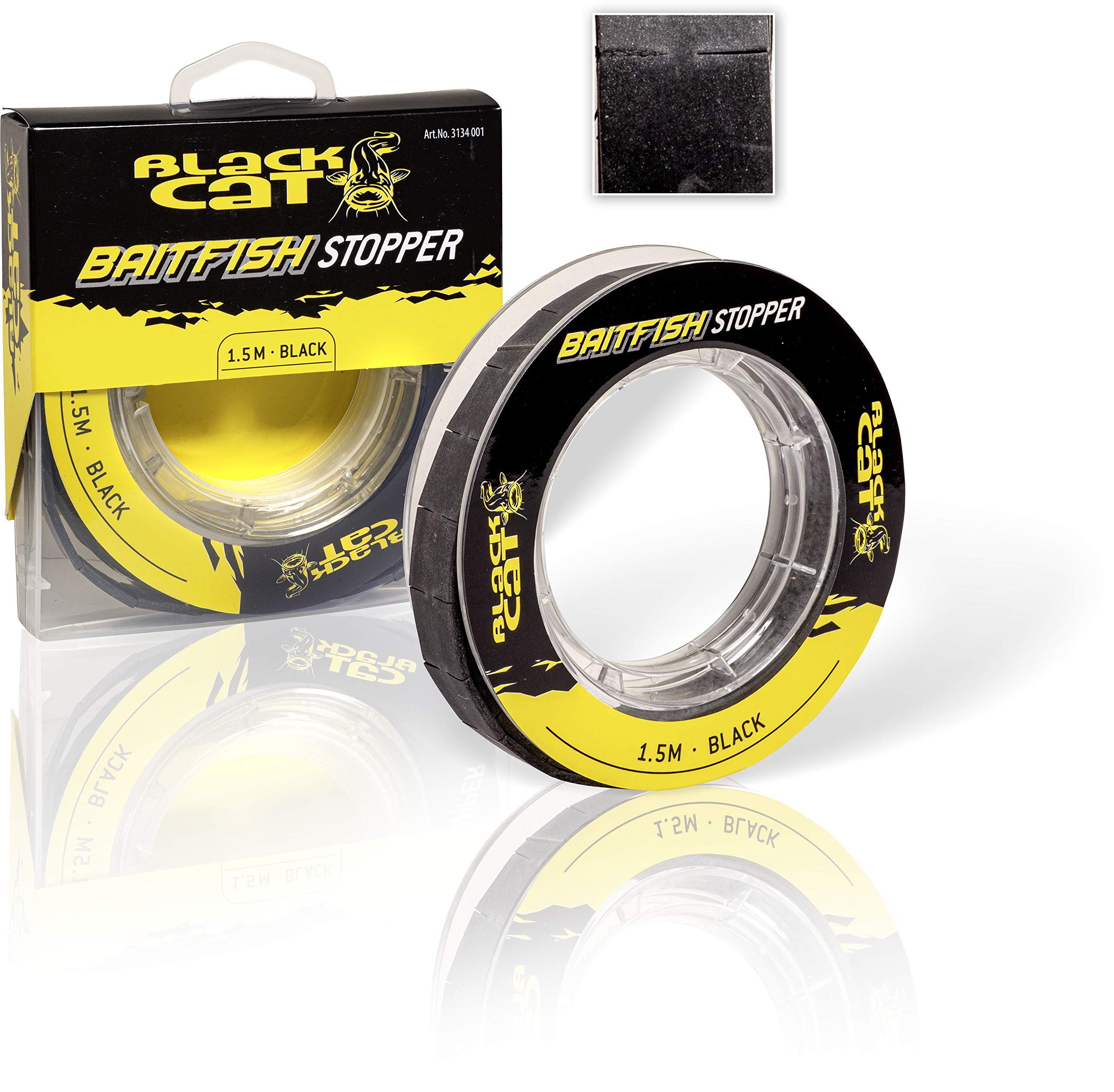 Black Cat Premium Stop Catfish Fishing Accessories Bait Fish Black 1.5 m