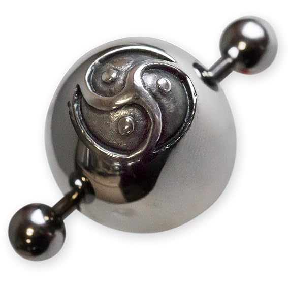 Fly Style Edelstahl Nippel Shield Brustpiercing Peitschenrad BDSM Triskele nipi007