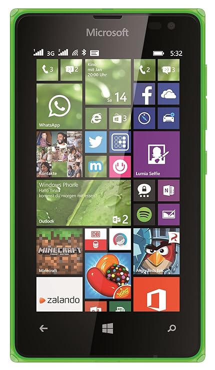 Microsoft Lumia 532 Smartphone Dual-SIM (10,16 cm (4 Zoll) Display, 5 Megapixel Kamera, Qualcomm Snapdragon Prozessor, 1,2GHz
