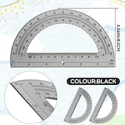 EBOOT Plastic Protractor Math Protractors 180