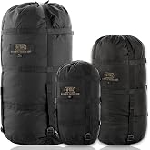 M-Tac Compression Stuff Sack for Sleeping Bag Military Water Resistant Compression Bag Lightweight Nylon Compression Sack for Travel, Camping, Hiking, Outdoor