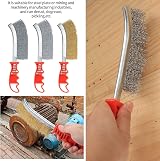 Tomoyuki 6pc Wire Brush Set Stainless Steel Brass Nylon Drill Angle Grinder view 6