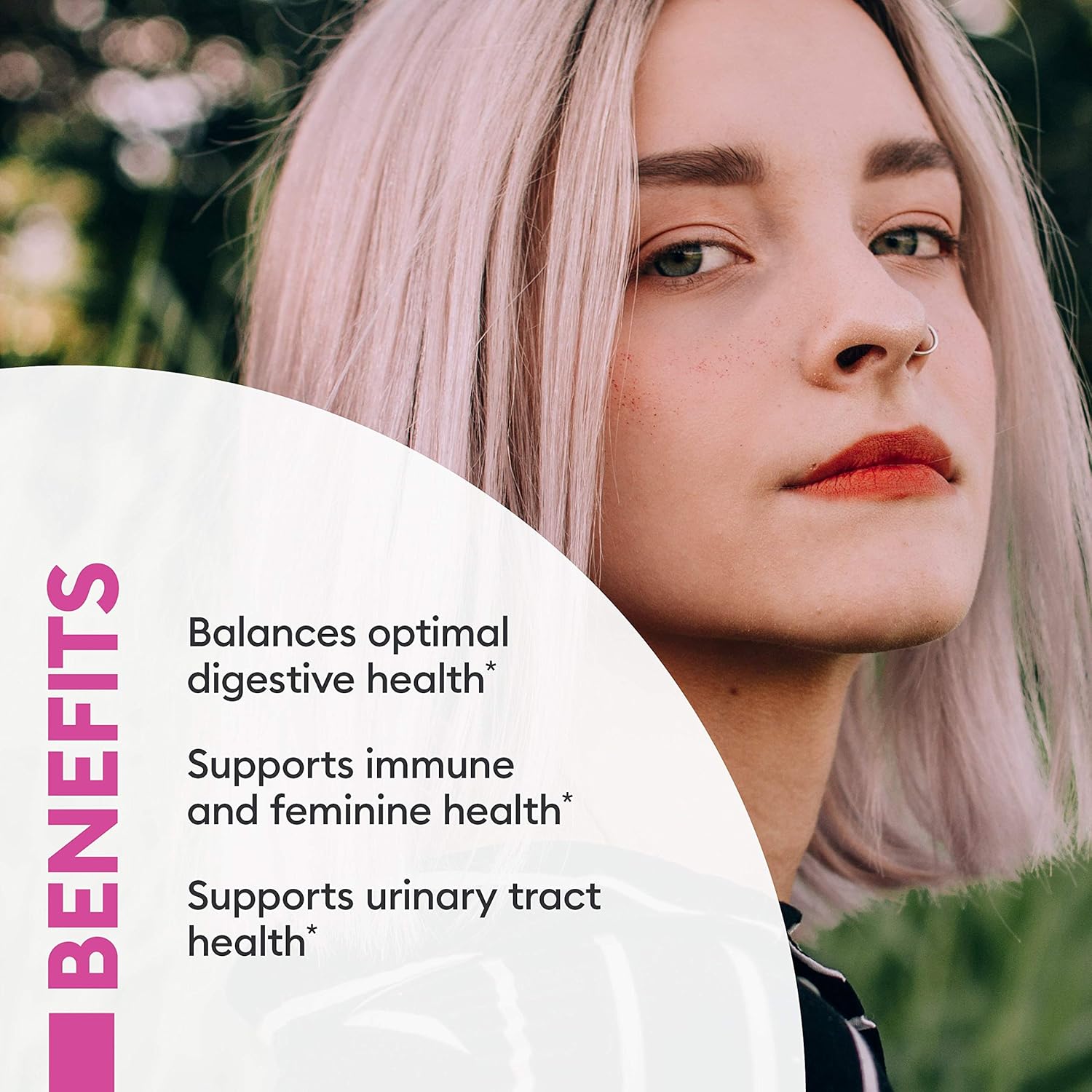 Prebiotics & Probiotics for Women - Clinically Proven ProCran - Organic Prebiotics, 50 Billion CFU, D-Mannose & Cranberry for Digestive, Immune, Feminine Health, Soy & Dairy Free, 30 Vegan Capsules: Health & Personal Care