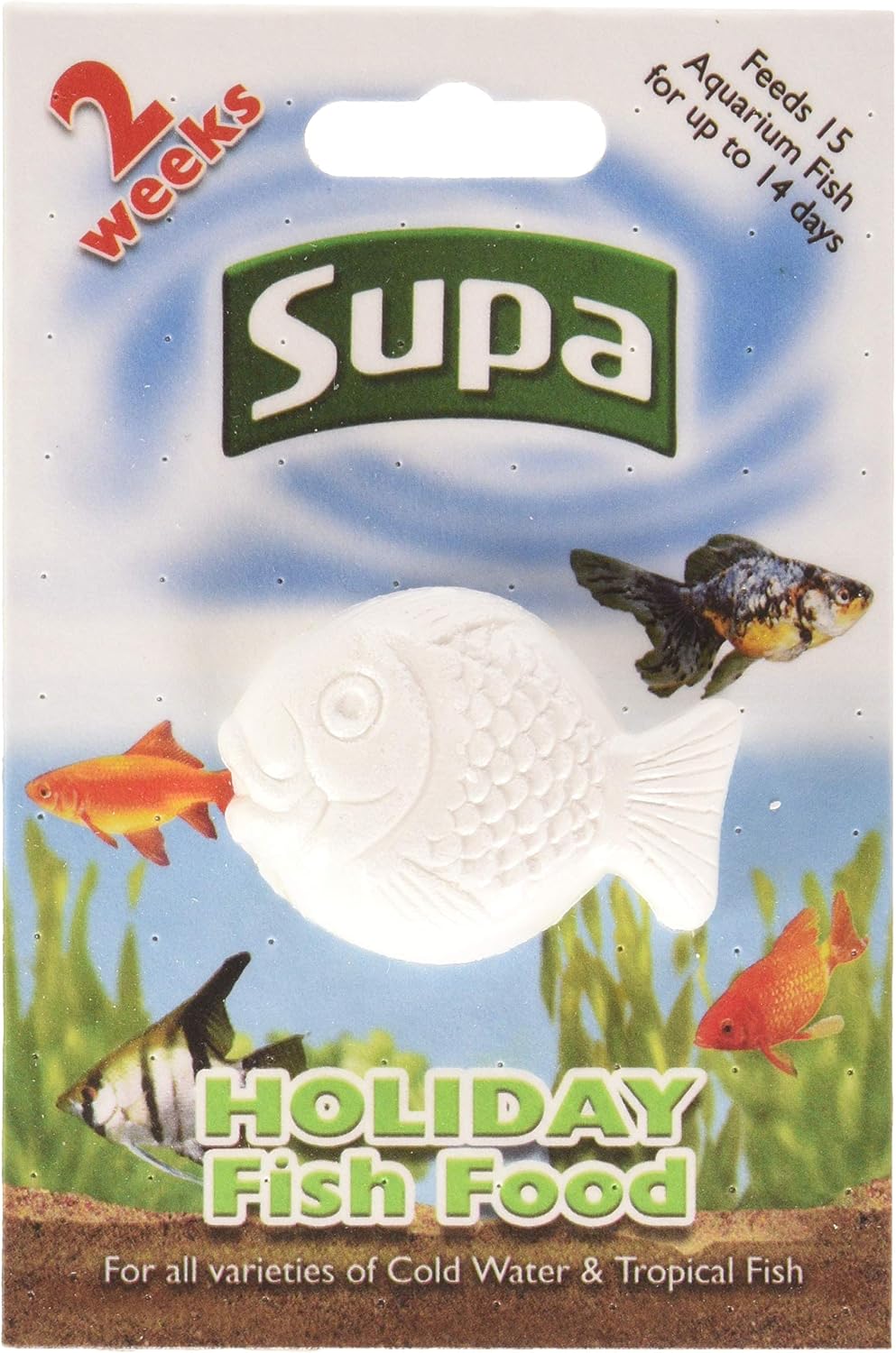 Supa Aquarium Holiday Fish Food, 14 Days, Pack of 6, Easy To Use