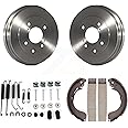 Transit Auto - Rear Brake Drum Shoes And Spring Kit For Nissan Sentra Versa Cube K8N-100391