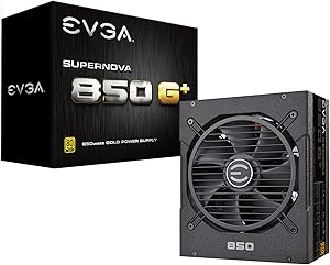 EVGA SuperNOVA 120-GP-0850-X1, 850 G+, 80 Plus Gold 850W, Fully Modular, FDB Fan, 10 Year Warranty, Includes Power ON Self Tester, Power Supply
