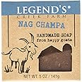 Legend's Creek Farm Goat Milk Soap - Cleansing Moisturizing Soap Bar for Hands and Body - 5 Oz Creamy Lather, Nourishing, Gentle Natural Soap for Sensitive Skin (Nag Champa, Pack of 1)