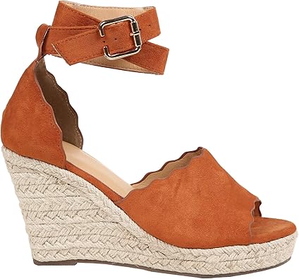 wrap around espadrille wedges