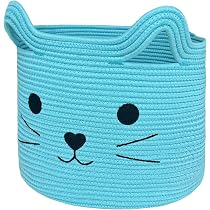 Amazon.com: VK VK·LIVING Cesta grande de juguetes para gatos con ...