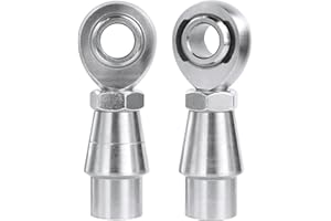 GaiRen 1/2” Heim Joints Kit, 0.5” Rod End Chromoly Joints Panhard Kit Right and Left Hand Thread with Jam Nut and Bung (1 Pai