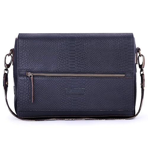 Kaveri1999 Genuine Leather Black Colour Womens Clutch