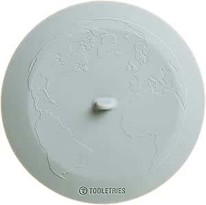 Universal Silicone Tub Stopper/Sink Plug Drain Plug for Kitchens, Bathrooms and Laundries. One Size fits All - Features map of World Design