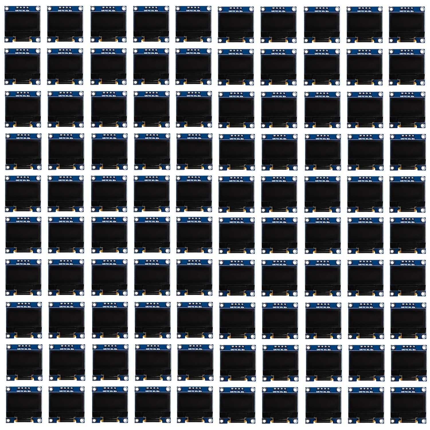 AZDelivery I2C 0.96-inch OLED Display Compatible with SSD1306 128x64 Pixels IIC 3.3V 5V White Character Display Compatible with Arduino and Raspberry Pi Including E-Book! (Pack of 3)