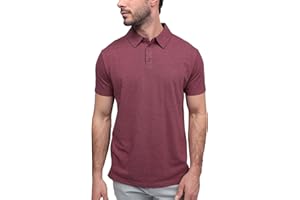 INTO THE AM Polo Shirts for Men - Comfortable Fit Collared Shirt Men S - 4XL Fitted Short Sleeve Classic Golf Shirts
