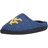 FOCO Mens NCAA College Team Logo Poly Knit Cup Sole Slippers