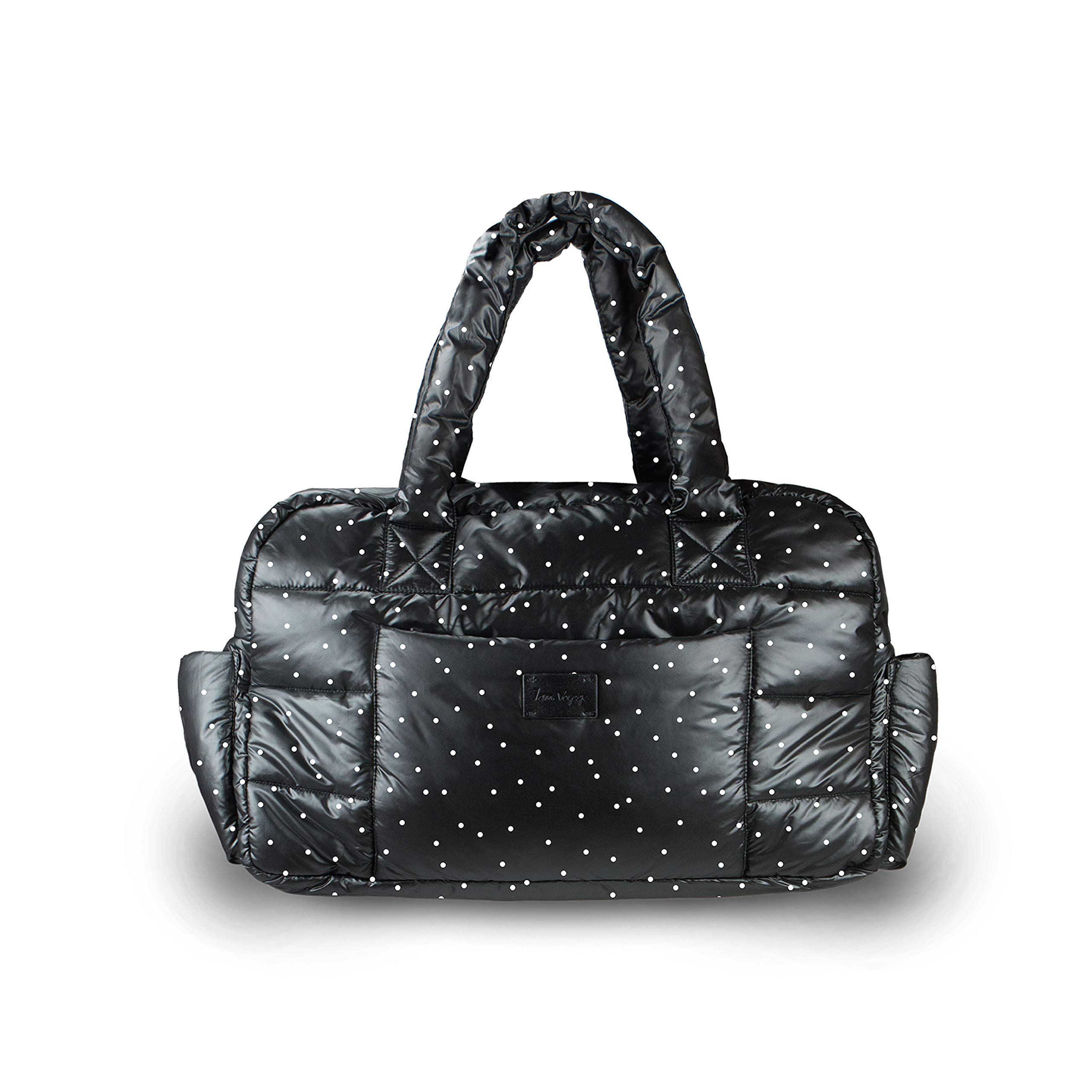 7AM Voyage Diaper Bag โ SoHo Satchel Large & Compact Waterproof Multifunctional Newborn & Toddler Diaper Bag, Gym Bag & Travel Bag with Padded Straps, Includes Changing Pad & Stroller Straps