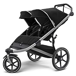 Thule Urban Glide 2 Jogging Stroller, Black/Silver