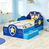 Paw Patrol Chase Kids Toddler Bed with Storage, Blue by HelloHome view 7