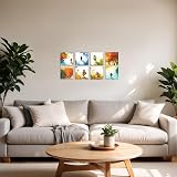 BELLE VOUS 24 Pack Blank Canvas 15x15 cm Pre Stretched Panels view 7