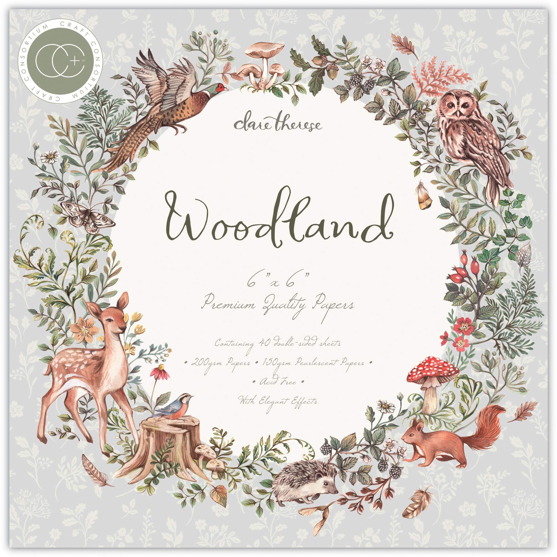 Woodland 6"x6" Premium Paper Pad