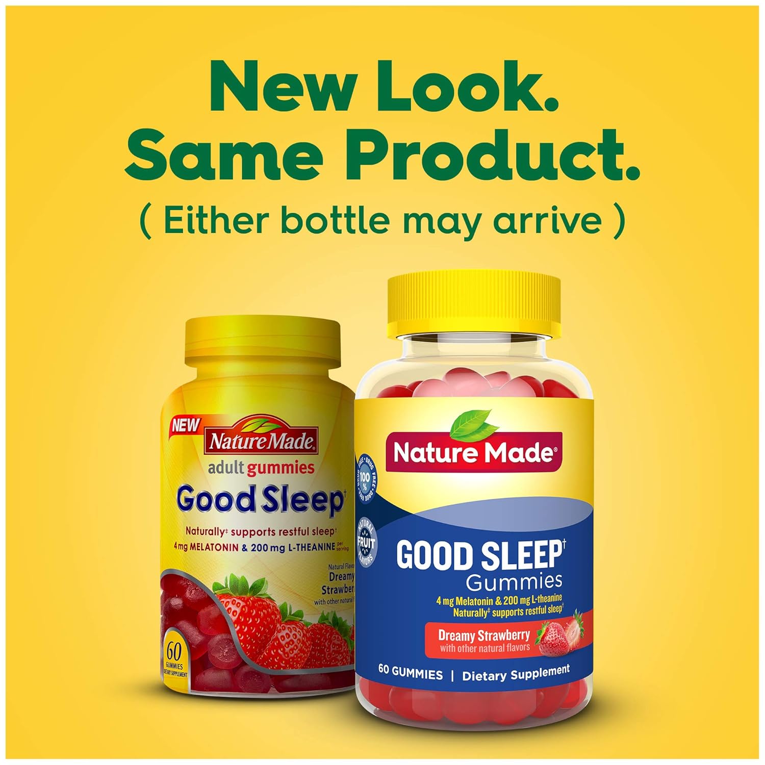 Nature Made Good Sleep Gummy: 4 mg Melatonin & 200 mg L-Theanine 60 Ct