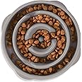 Outward Hound Fun Feeder Slo Bowl, Medium Slow Feeder Dog Bowl, 2 Cups, Gray