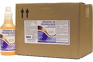 DENCO DISTRIBUTING, INC. Warsaw Orange 88 Degreaser - Quart Size - 12 Bottles Per Case - Heavy Duty Cleaner Degreaser for Industrial Applications (12)