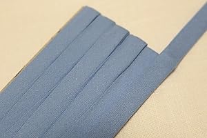 LACEKING2013 30Yds mask Bias Tape Poly Cotton Trim 10mm Solid Colour Double fold (Sky Blue)