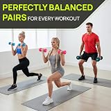 Gallant 6kg Dumbbell Pair Neoprene Hex Anti Roll Home Gym Set view 5