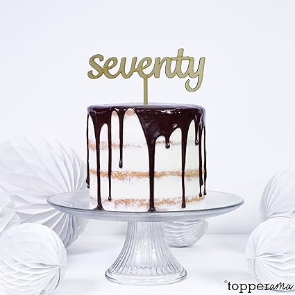 Au Moins 70 70 70 Ans Minimum Fete D Anniversaire Gateau Par Topperama Amazon Fr Cuisine Maison