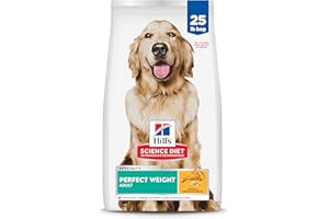 Hill's Science Diet Adult 1-6 Perfect Weight Dry Dog Food, Chicken & Brown Rice, 25 lb. Bag