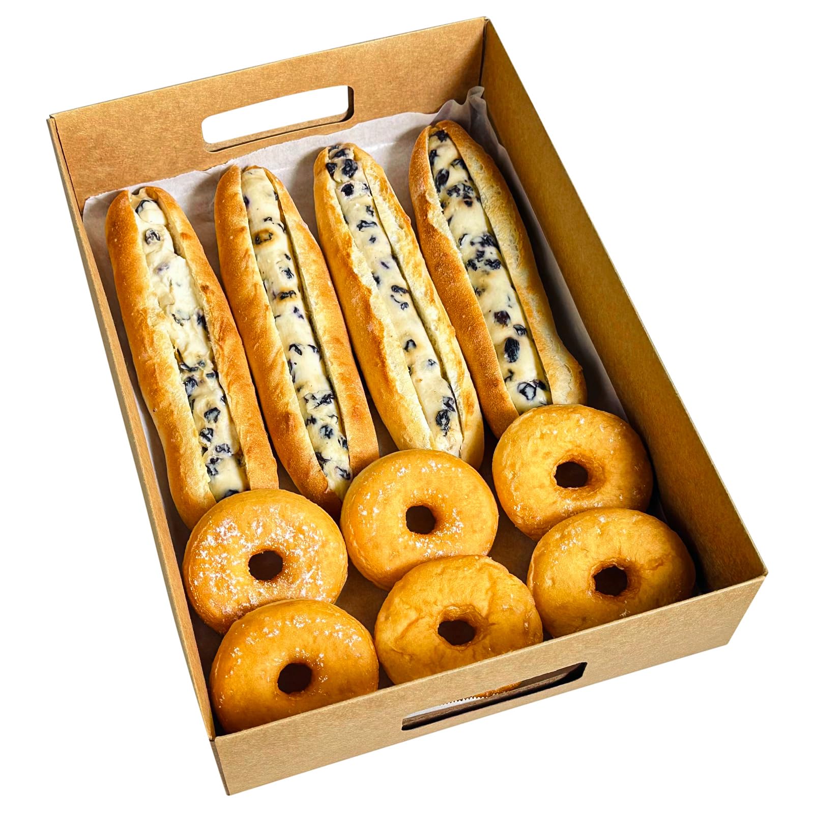 Photo 1 of 15-Pack 13" X 9" X 3" Brown Blyss Cookie Crate,Sturdy Cookie Serving Tray Great for Party Platters,Natural Kraft Paper Cardboard Tray use for Packaging and Hold Cookies,Take Out Container,Pack of 15