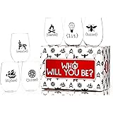 Funny Stemless Wine Glasses - Made of Unbreakable Tritan Plastic and Dishwasher Safe - 16 ounces - Funny Wine Glasses For Wom