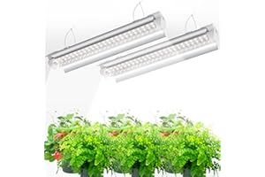 SpeePlant T8 LED Grow Light Strips, 1FT Plant Grow Lights for Indoor Plants Full Spectrum, Grow Lights for Seed Starting, Succulent, 20W(2×10W), Sunlight White, 2-Pack