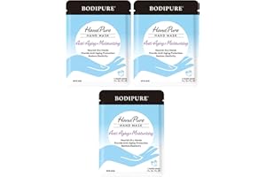 BODIPURE HandPure Hand Repair & Anti-Aging Hand Mask – 20-Minute Moisturizing Gloves for Dry, Cracked Hands, Softens Cuticles, Paraben-Free, With Natural Botanical Ingredients (3 Packs)