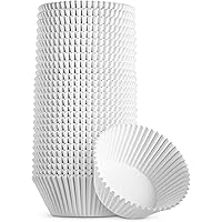 Green Direct Cupcake Liners - Standard Size Cupcake Wrappers to use for Pans or carrier or on stand - White Paper Baking…