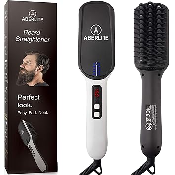Aberlite Beard Straightener For Men 2019 Beard Straightening