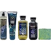 Bath & Body Works Wicked Vanilla Woods Gift Set - Fragrance Mist, Body Cream, Body Wash and Body Lotion - with a Fresh Forest Bar Soap - Full Size