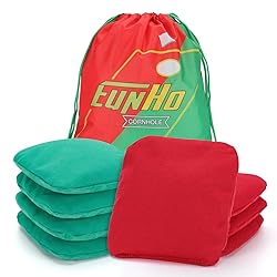 EunHo Dual Sided Cornhole Bags Set of 8 Regulation
