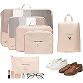 Packing Cubes for Travel – 6 Set Lightweight Travel Packing Organizers for Suitcases, Carry On Luggage & Backpack, Durable Travel Packing Organizer Bags Set for Trips & Storage