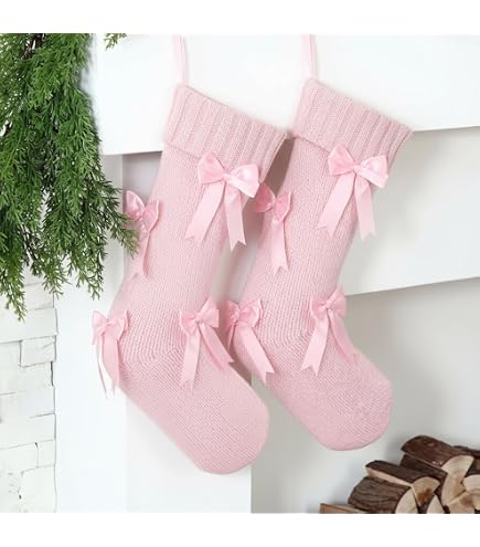 Chaussons Victoria's Secret Rose Signature Stripe - Satin Et Faux Sapin - Taille US 9-10