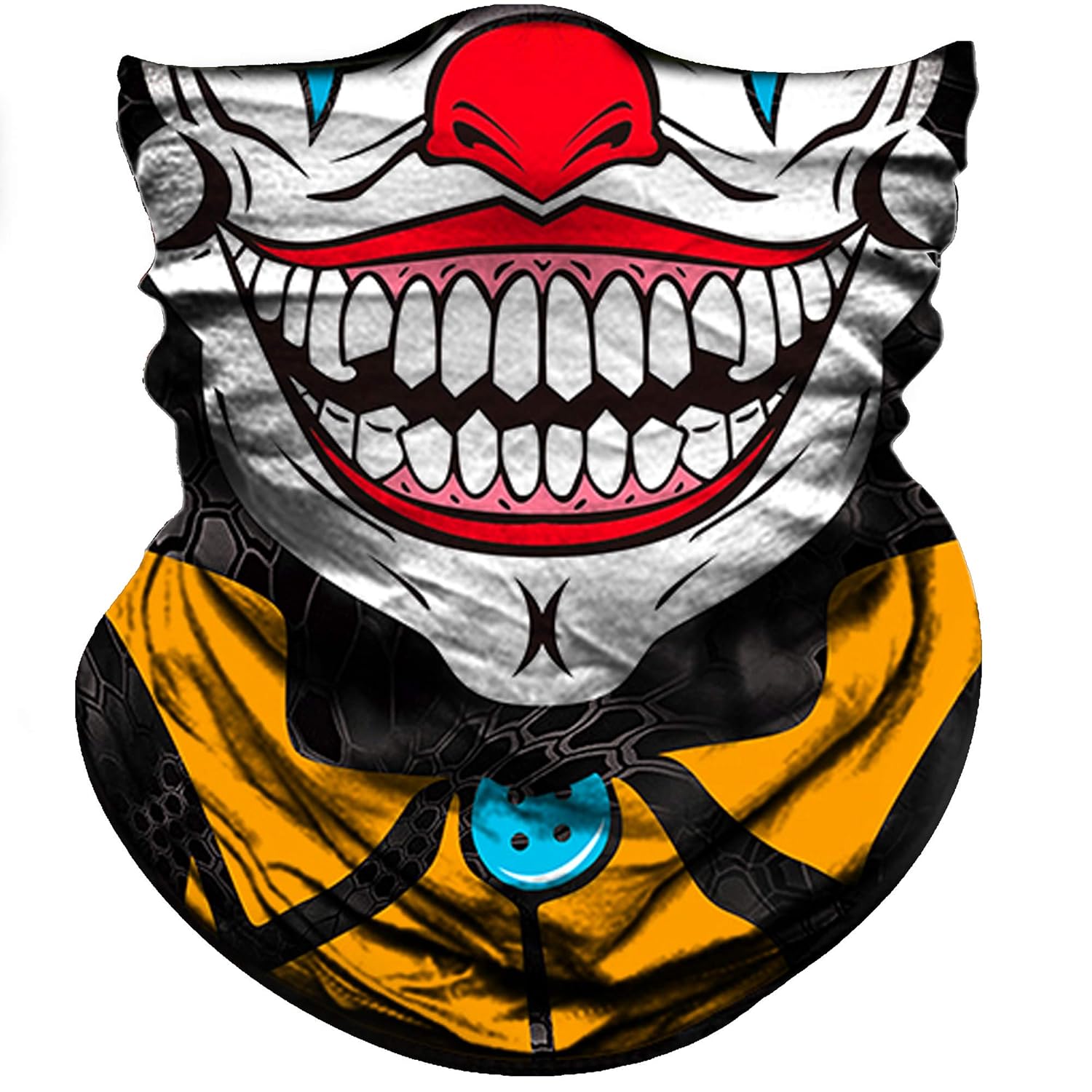 Download Smile Red Nose With Yellow Neck Obacle Clown Face Mask Half Sun Dust Wind Protection Durable Headband Bandana For Men Women Lightweight Thin Breathable Seamless Tube Mask For Fe Amazon In Health PSD Mockup Templates