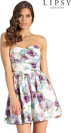 lipsy floral skater dress